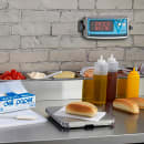 Edlund BBPZ-20 20 lb Wireless Digital Pizza Scale w/ Removable Platform - 10" x 10", Stainless thumbnail 2