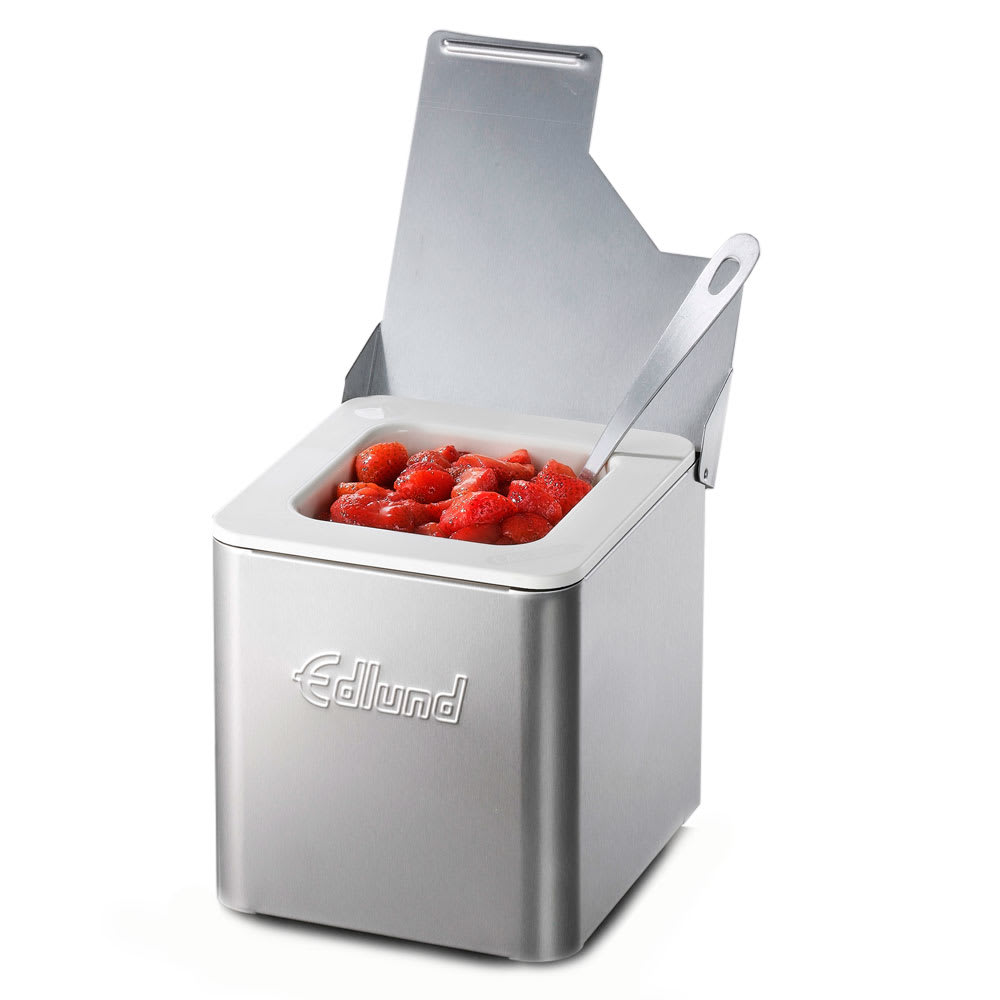 Edlund CSW-016 (1) Compartment Bar Garnish Tray - Notched Lid