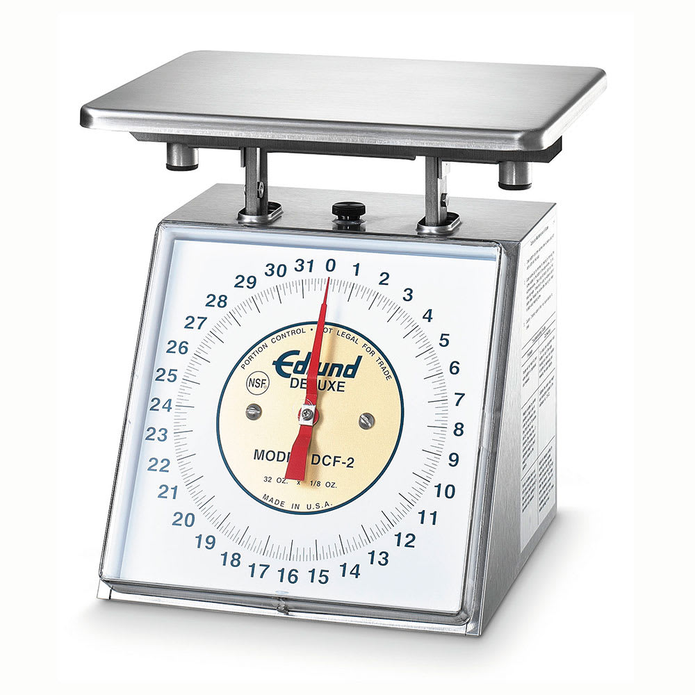 Edlund DCF-2 Scale, Portion Control, Fixed Dial, 32 oz X 1/8 oz
