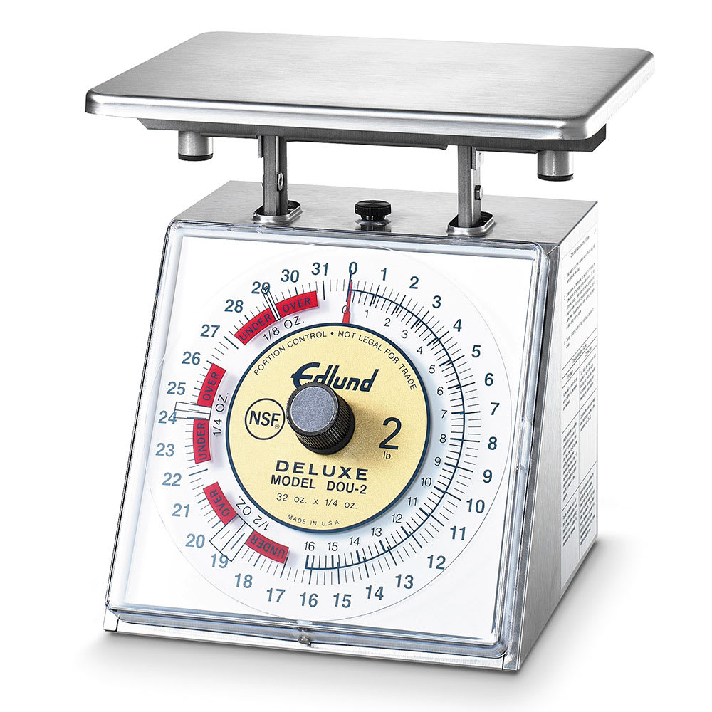 Edlund DOU-2 Dial Type Portion Scale w/ 32 oz x 1/4 oz Graduation, Stainless