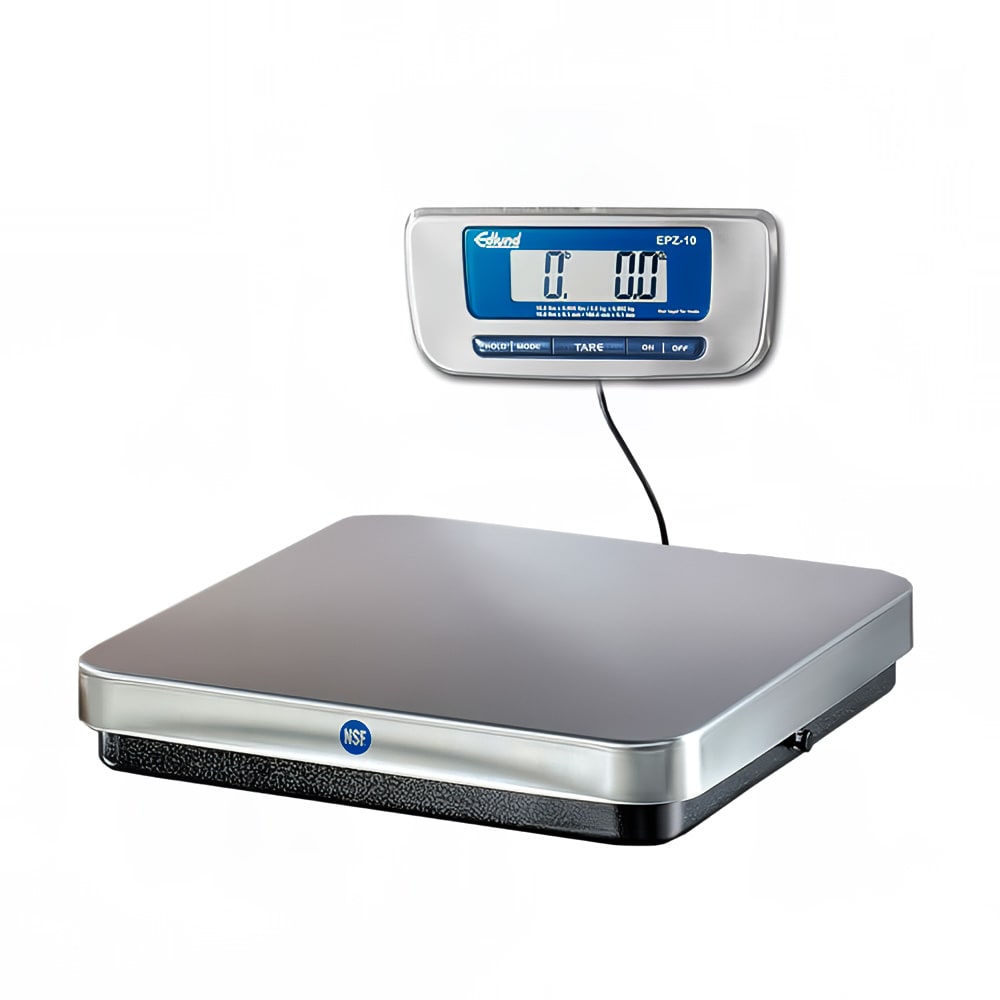 Edlund EPZ-10F 10 lb Digital Pizza Scale w/ Base Mounted Front Tar Button, Stainless