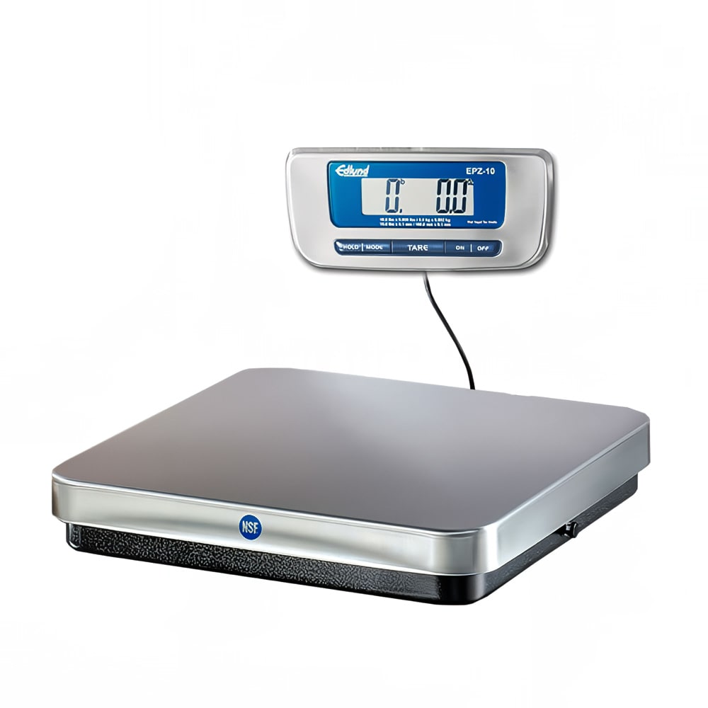 Edlund EPZ-10H 10 lb Digital Pizza Scale w/ Quick Disconnect Foot Tare, Stainless