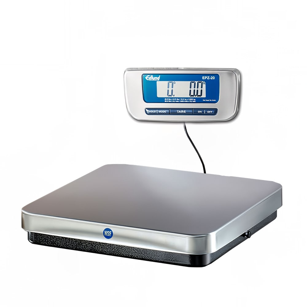 Edlund EPZ-20 20 lb Digital Pizza Scale w/ Wall Mounting Bracket, Stainless