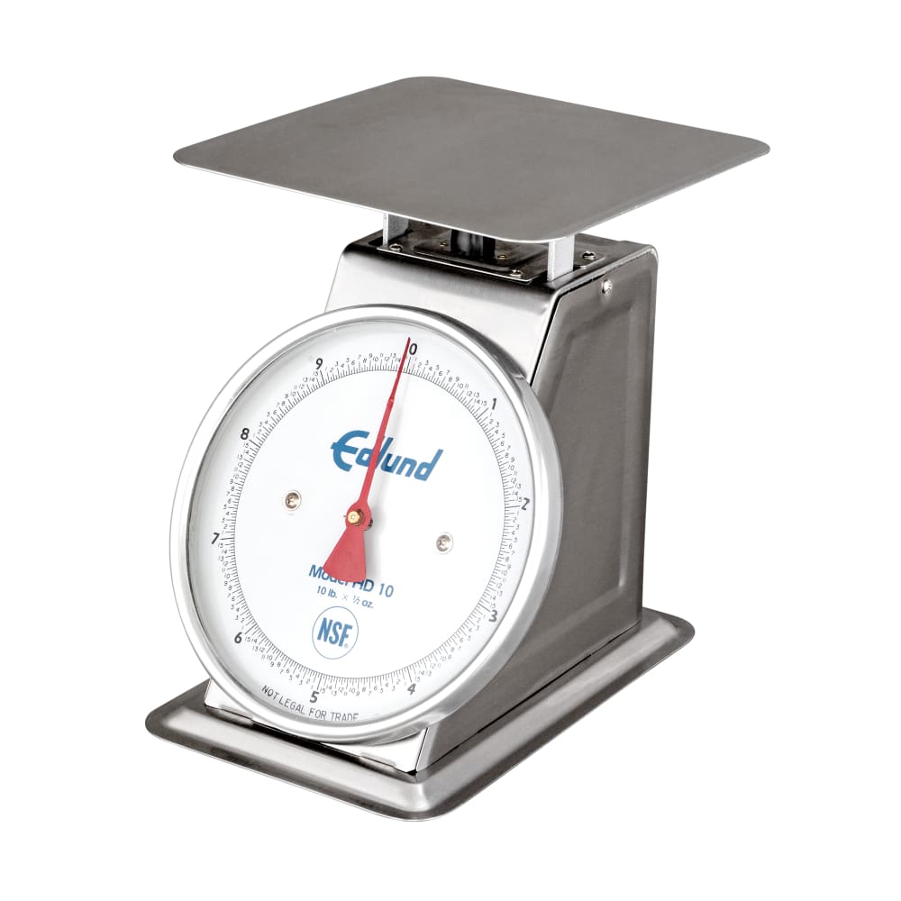 Edlund HD-10 Top Loading Counter Scale, Fixed Dial Sloped Face, 10 lb x 1/2 oz