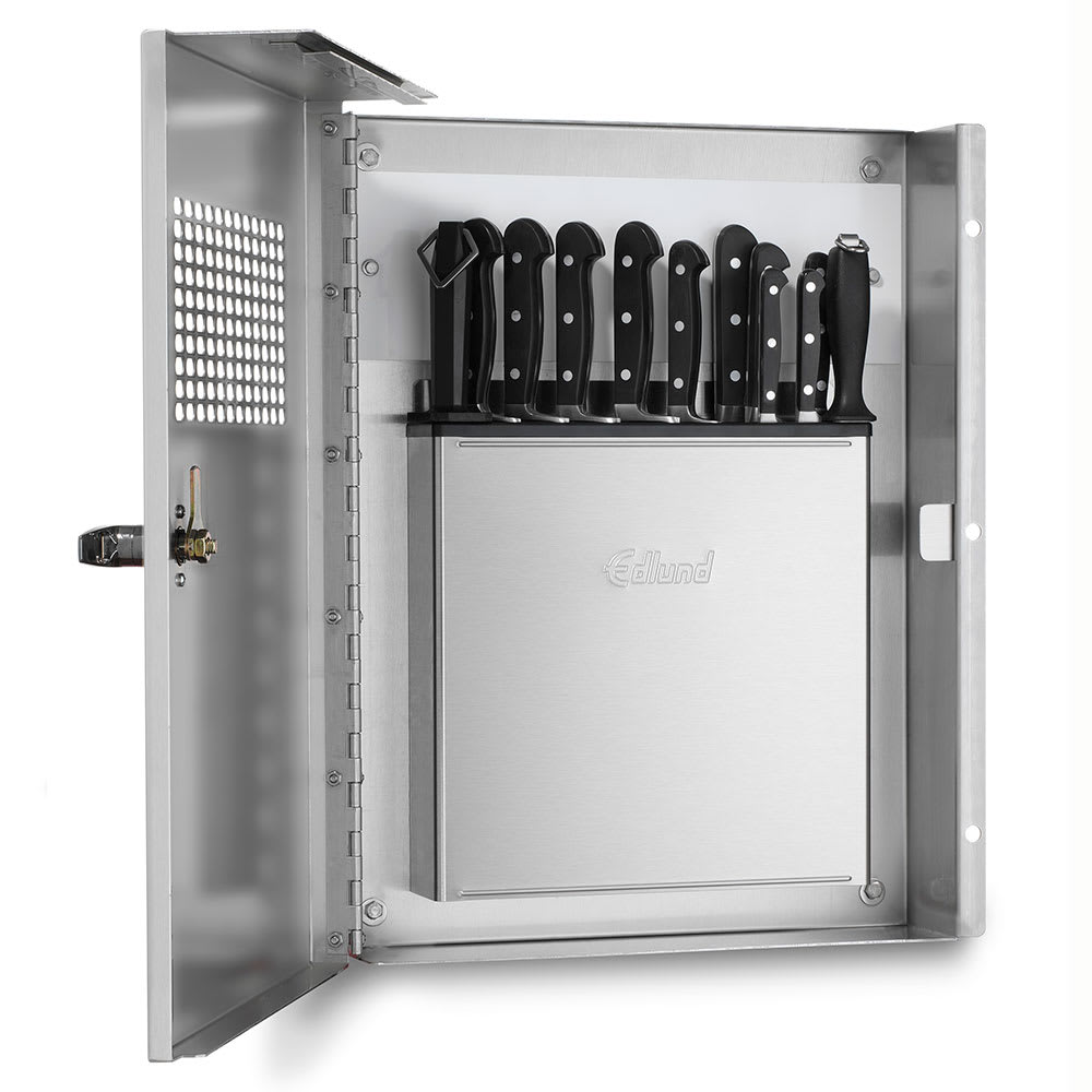 Edlund KLC994 Knife Cabinet, Keyed Locking Handle, Front View Window