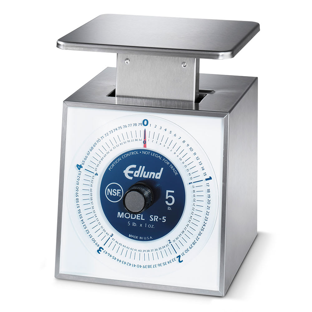Edlund SR-5 Dial Type Portion Scale w/ 5 lb x 1 oz Graduation, Stainless