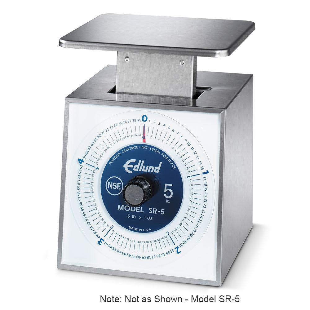 Edlund SR-5 OP Top Loading Oversized Platform Scale, 5 lbs x 1 oz Rotating Dial