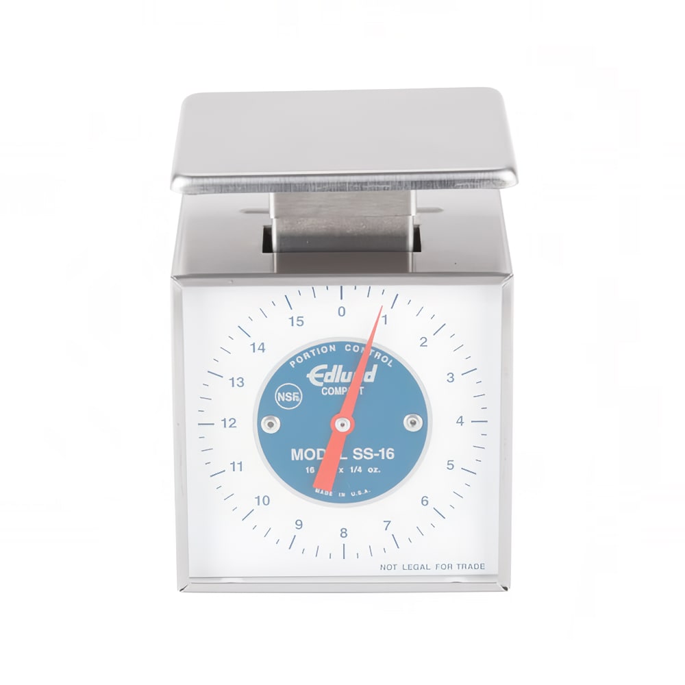 Edlund SS-16 Scale, Portion, Dial Type, Top Loading Counter Model, 16 oz x 1/4 oz