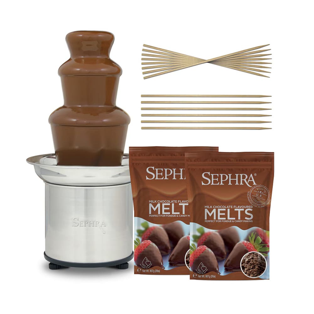 Sephra 10318 16" Select Chocolate Fountain Package w/ 4 lb Capacity, Milk Chocolate