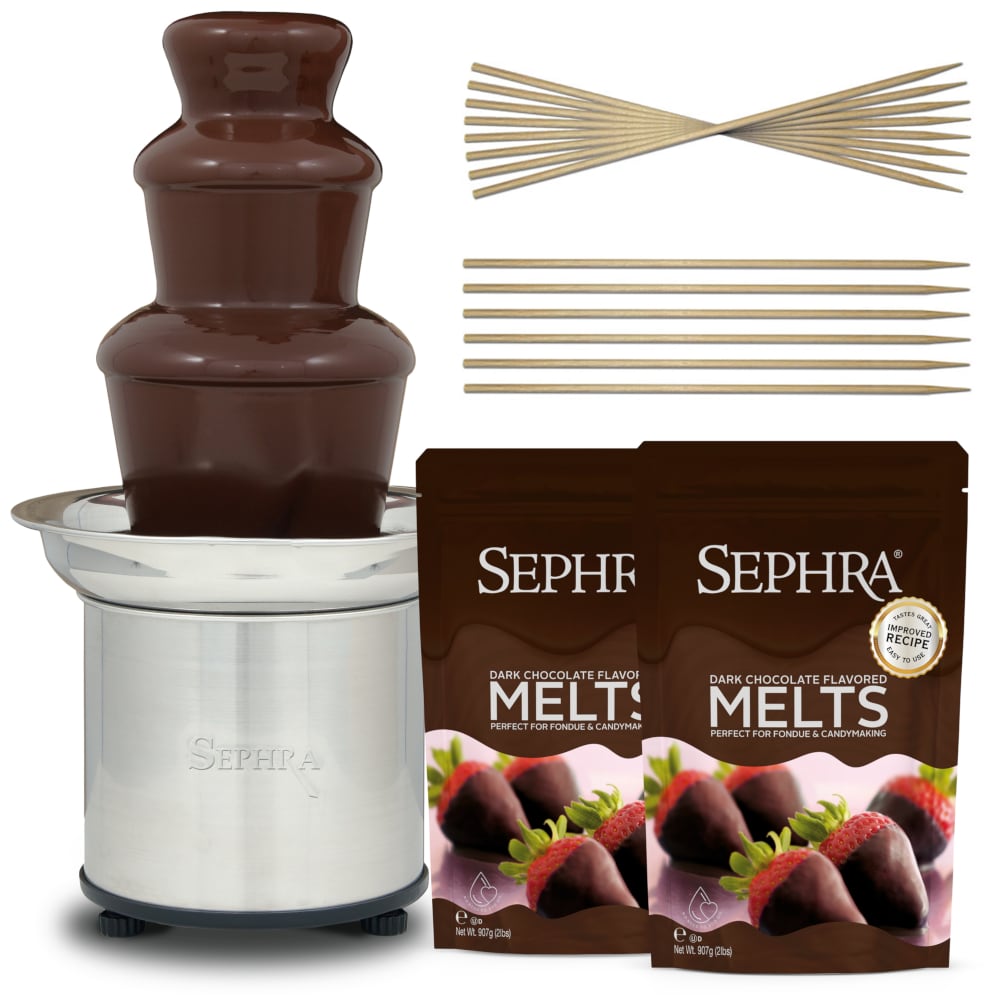 Sephra 10526 16" Select Chocolate Fountain Package w/ 4 lb Capacity, Dark Chocolate