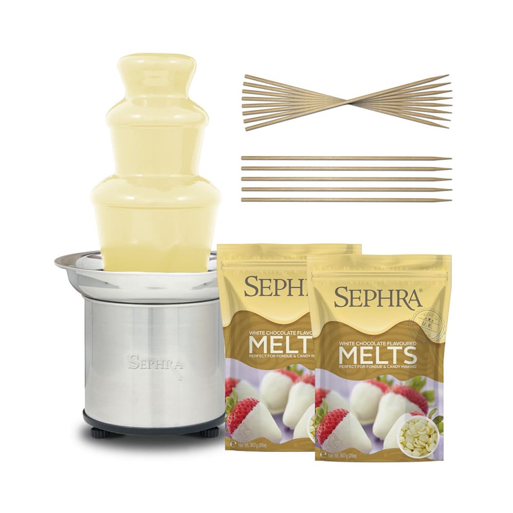Sephra 10528 16" Select Chocolate Fountain Package w/ 4 lb Capacity, White Chocolate