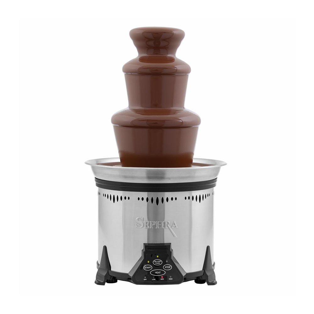 Sephra 17311 19" Elite Chocolate Fountain w/ Control Panel, Heat Settings & Removable Bowl