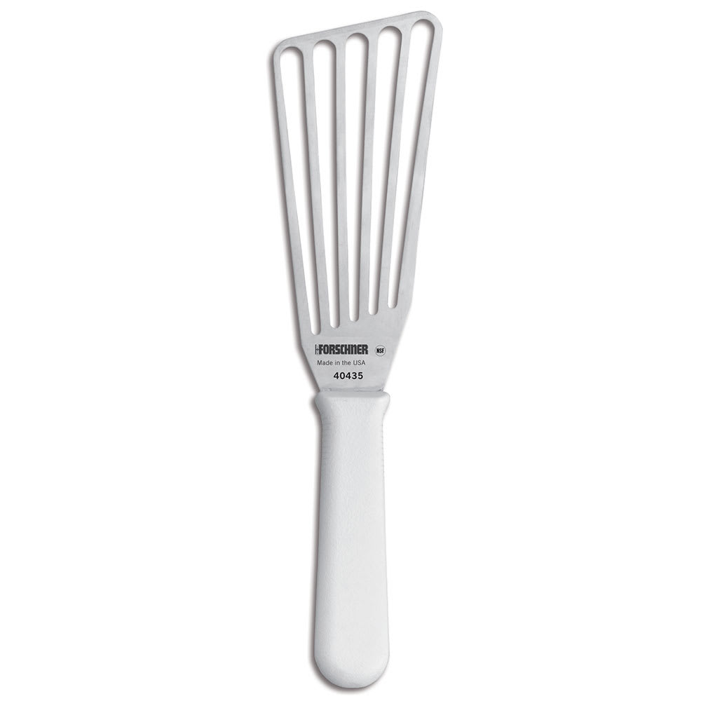 Victorinox 7.6259.13 6" Slotted Fish Turner w/ White Polypropylene Handle, Stainless Steel