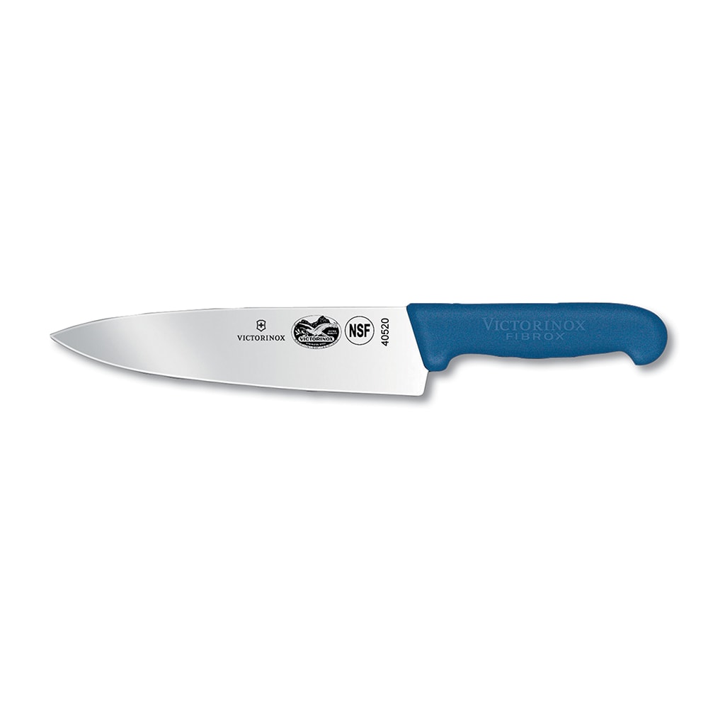 Victorinox 5.2062.20 Chef's Knife w/ 8" Blade, Blue Fibrox® Pro Handle