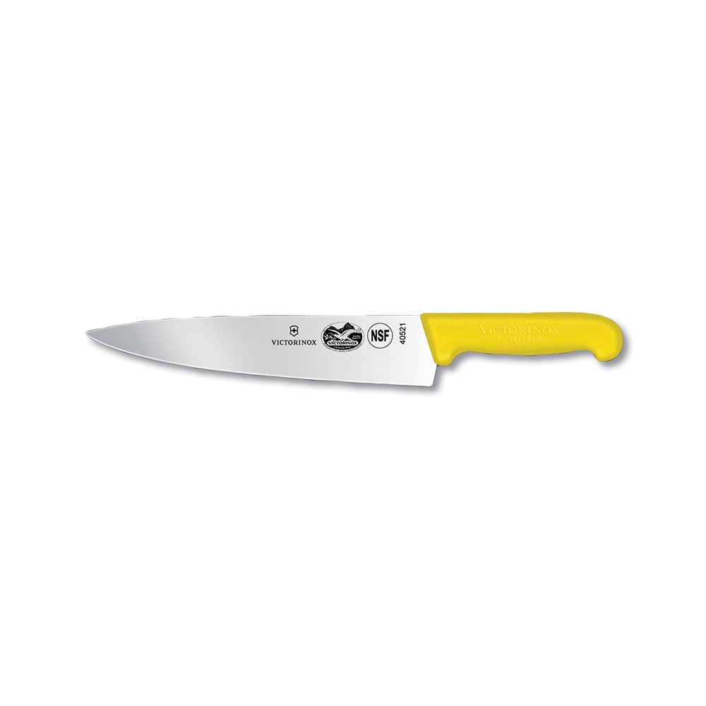 Victorinox 5.2008.25 Chef's Knife w/ 10" Blade, Yellow Fibrox® Pro Handle