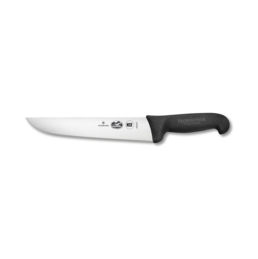 Victorinox 5.5203.23 Churrasco Knife w/ 9" Blade, Black Fibrox® Pro Handle