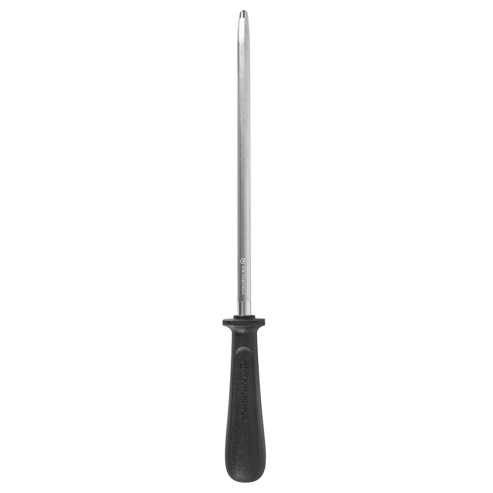 Victorinox 7.8991.13 9" Sharpening Steel w/ Continental Cut, Loose Ring, Black Handle