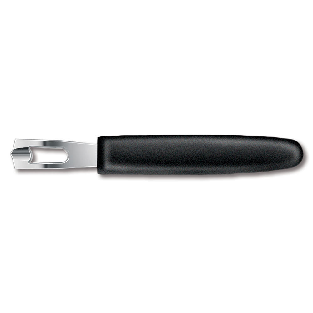 Victorinox 5.3403-X2 6 1/2" Channel Knife w/ Black Polypropylene Handle