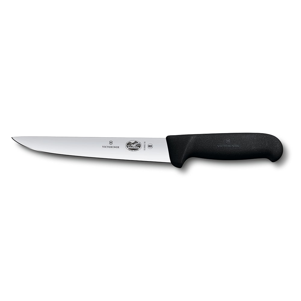 Victorinox 5.5503.18 Boning/Sticking Knife w/ 7" Blade, Black Fibrox® Pro Handle