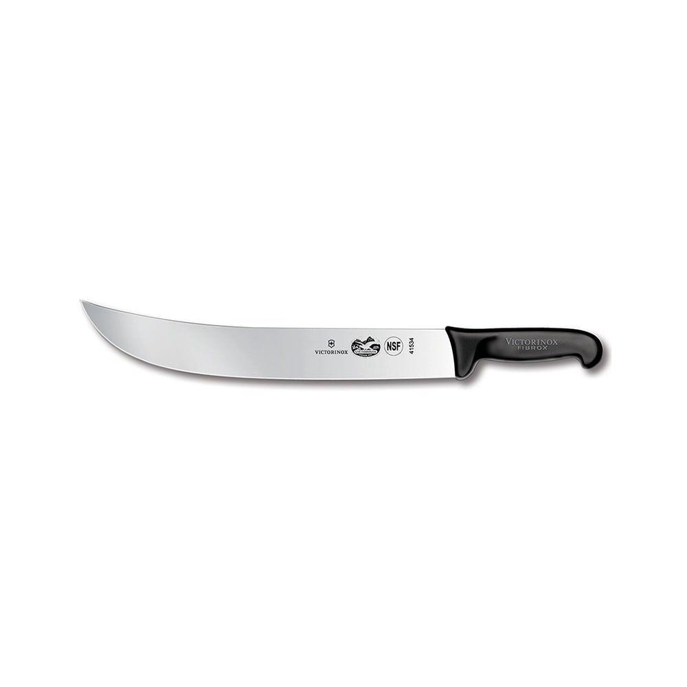 Victorinox 5.7303.36 Curved Cimeter Knife w/ 14" Blade, Black Fibrox® Pro Handle