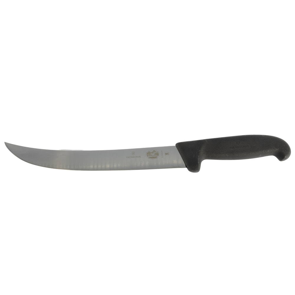 Victorinox 5.7203.25-X1 Curved Breaking Knife w/ 10" Blade, Black Fibrox® Nylon Handle