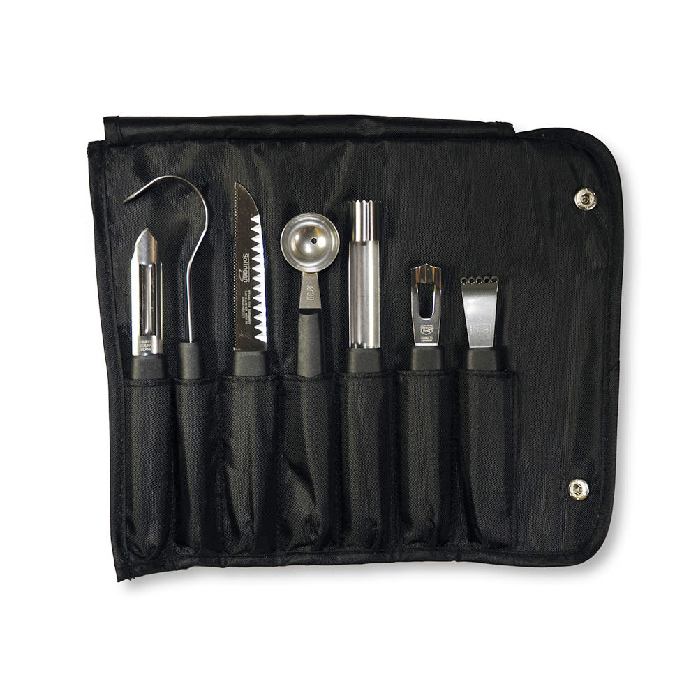 Victorinox 7.4012.1 8 Piece Garnishing Kit w/ Black Nylon Handle