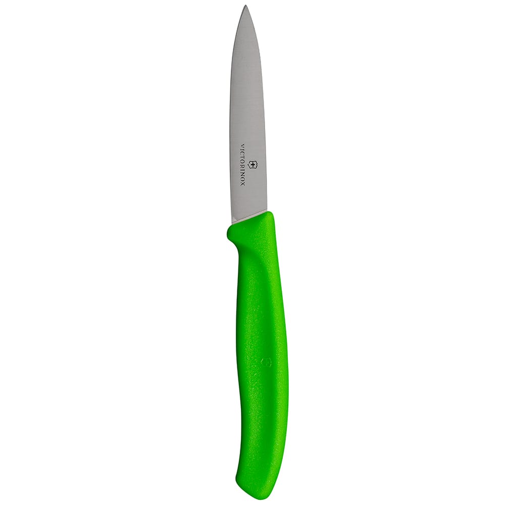 Victorinox 6.7606.L114 Paring Knife w/ 3 1/4" Blade, Green Polypropylene Handle