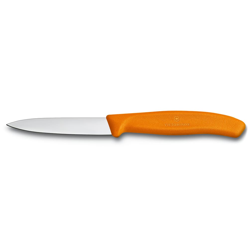 Victorinox 6.7606.L119 Paring Knife w/ 3 1/4" Blade, Orange Polypropylene Handle