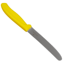 Victorinox 6.7836.L118 Serrated Utility Knife w/ 4 1/2" Blade, Yellow Polypropylene Handle thumbnail 2