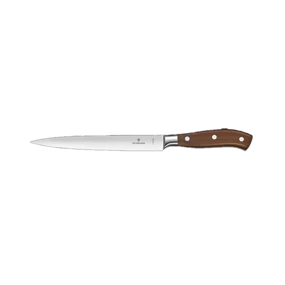 Victorinox 7.7213.20G 8" Grand Maître Flexible Straight Fillet Knife w/ Black POM Handle, Stainless Steel
