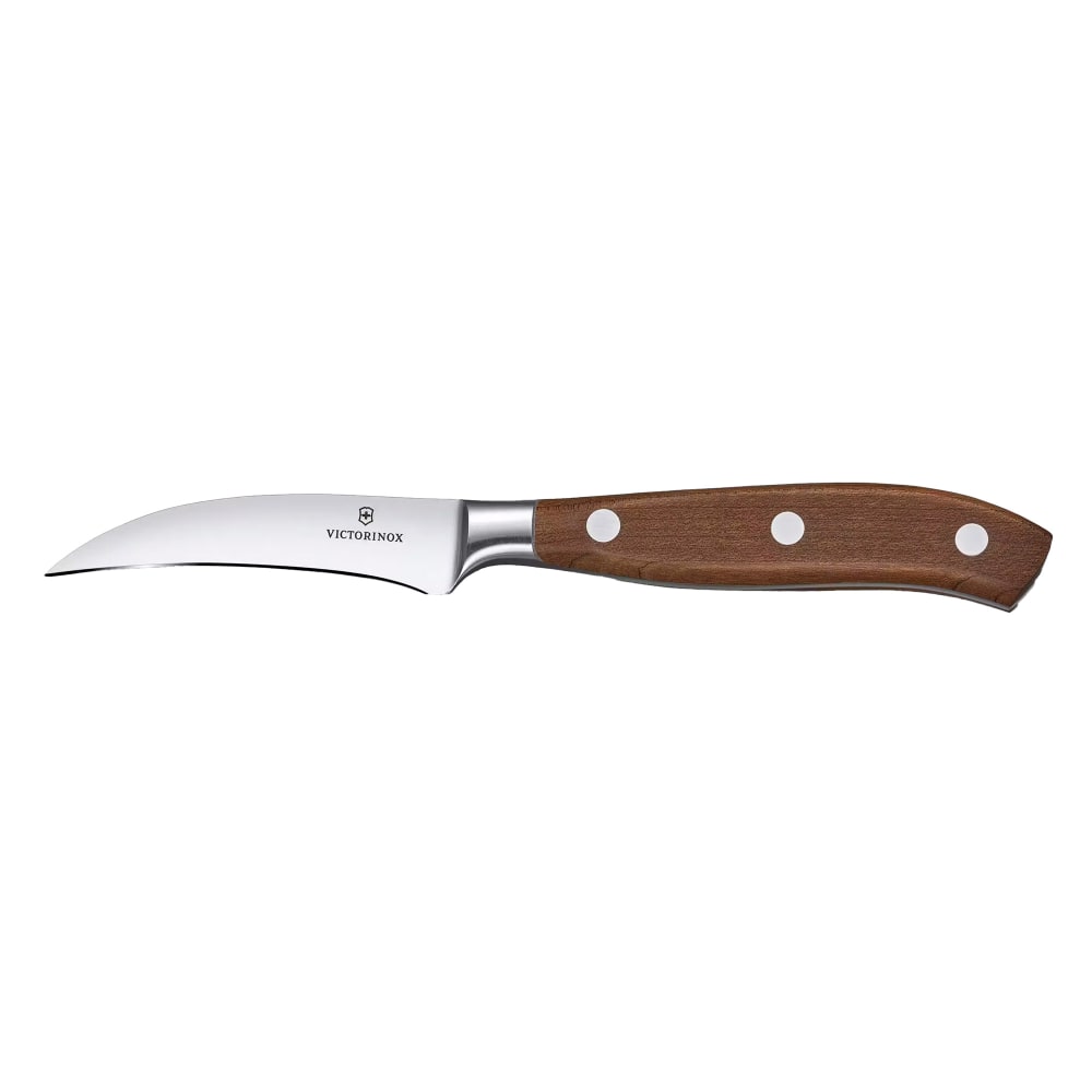 Victorinox 7.7303.08G 3" Grand Maître Curved Paring Knife w/ Black POM Handle, Stainless Steel
