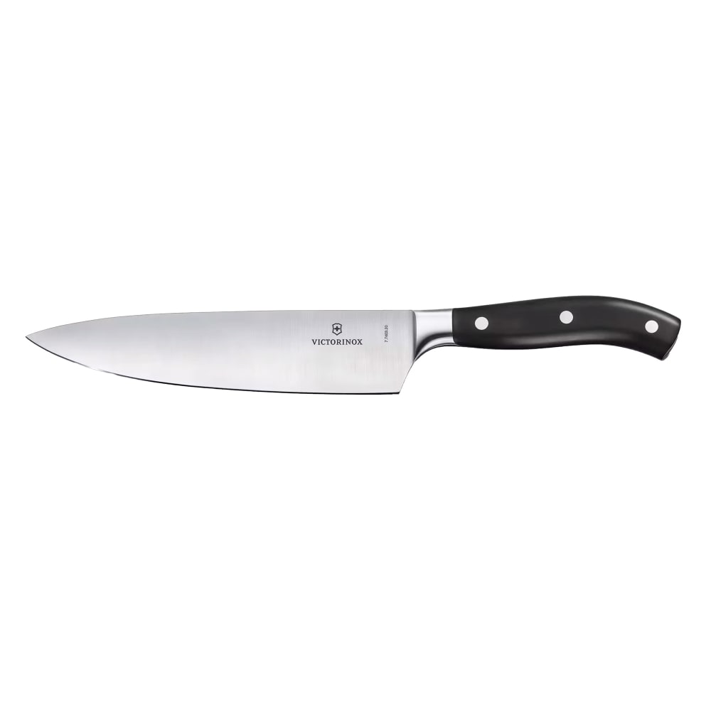 Victorinox 7.7403.20G 8" Grand Maître Extra Wide Chef's Knife w/ Black POM Handle, Stainless Steel
