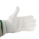 Victorinox 7.9045.M Medium Cut Resistant Glove - Blended Material, White w/ Green Wrist Band thumbnail 2