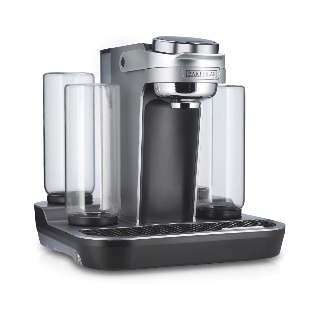 Hamilton Beach Bartesian Countertop Premium Cocktail Mixer w/ (5) Glass Bottles - Gray (55306)