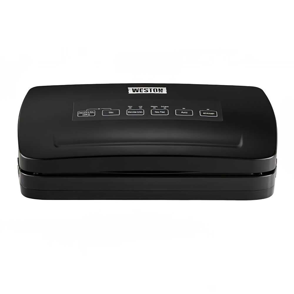 Weston 65-3001-W Vacuum Sealer w/ Roll Cutter & Roll Storage - Black, 120v