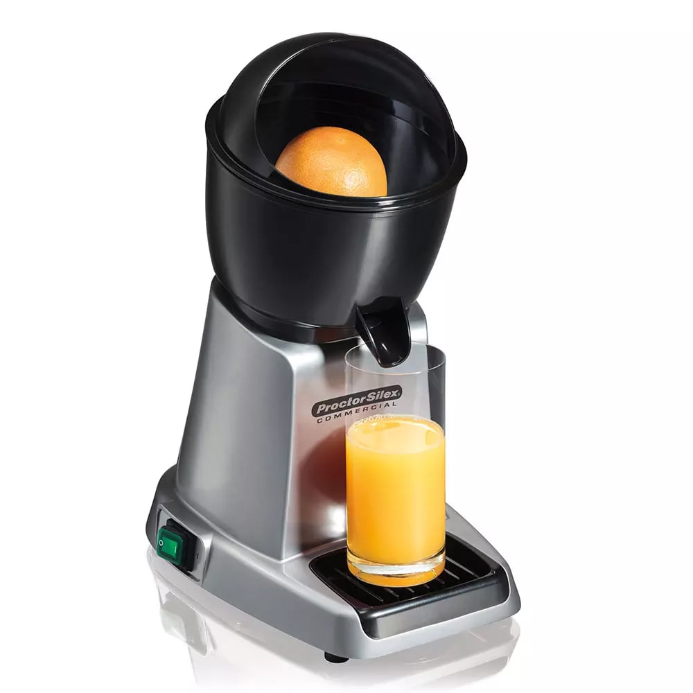 Proctor Silex 66900 Electric Citrus Juicer w/ (3) Reamer Sizes - Aluminum, 120v