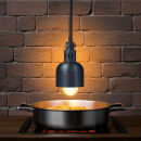 Hatco DL-700-RL 69 1/2" Ceiling Mount Heat Lamp w/ Retractable Cord - Lower Switch, Bold Black, 120v thumbnail 2