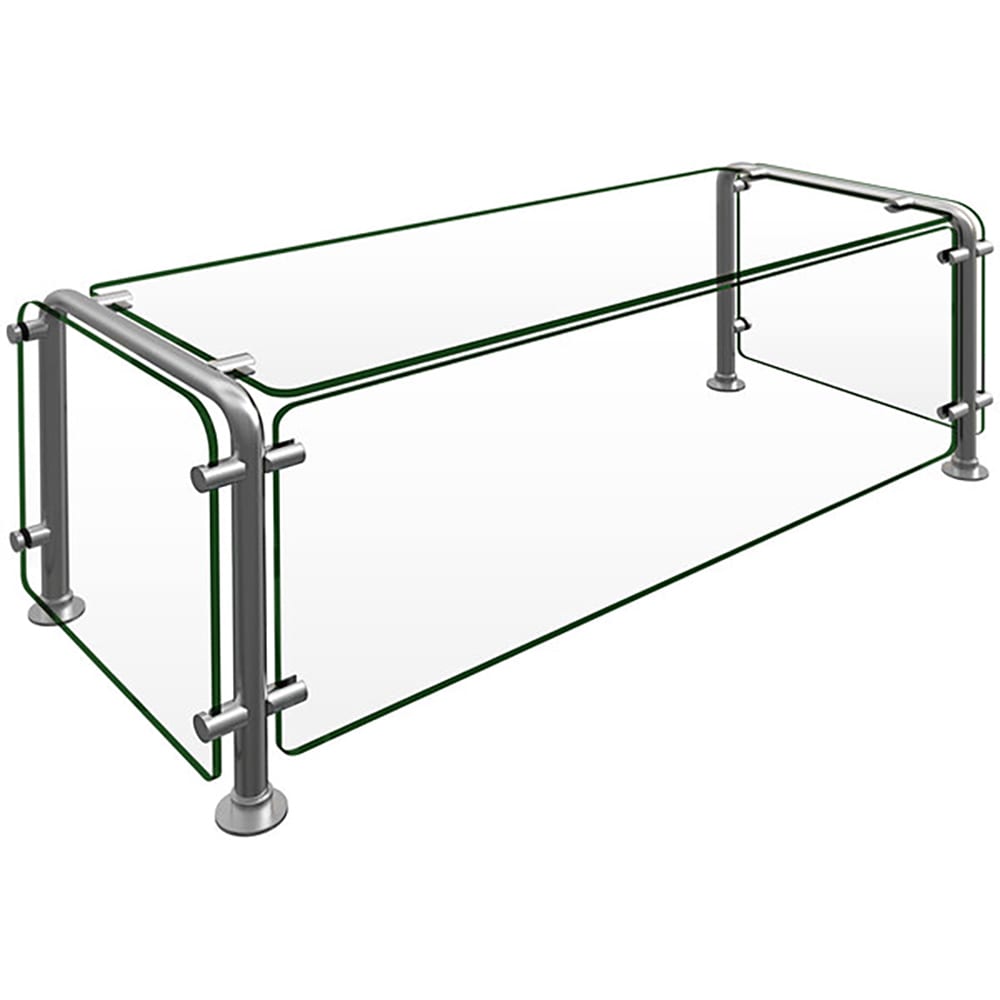 Hatco ED20-03615 Full Service Mounted Food Shield - 36" x 15" x 18", Glass/Stainless Steel
