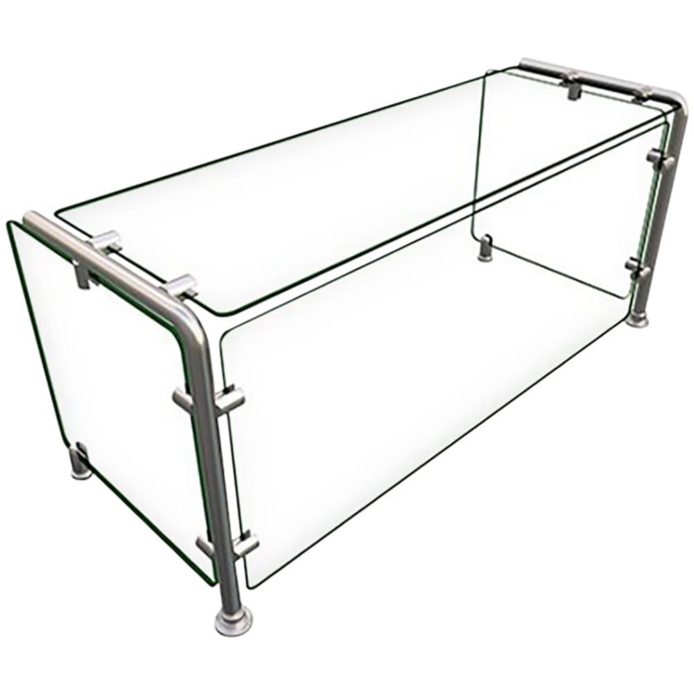 Hatco EP11-03615 Full Service Mounted Food Shield - 36" x 15" x 18", Glass/Stainless Steel