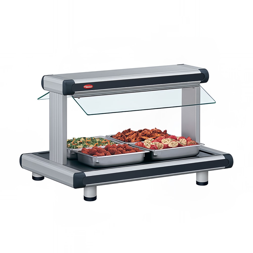 Hatco GR2BW-30 37 1/8" Buffet Warmer w/ 2 Sneeze Guards & Lights, 120v