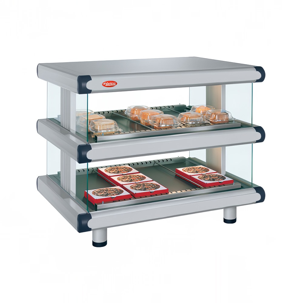 Hatco GR2SDH-24D 30 1/4" Self Service Countertop Heated Display Shelf - (2) Shelves, 120v