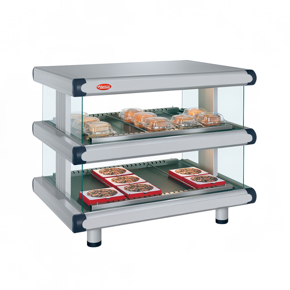 Hatco GR2SDH-60D 66 1/4" Self Service Countertop Heated Display Shelf - (2) Shelves, 208/240v/1ph
