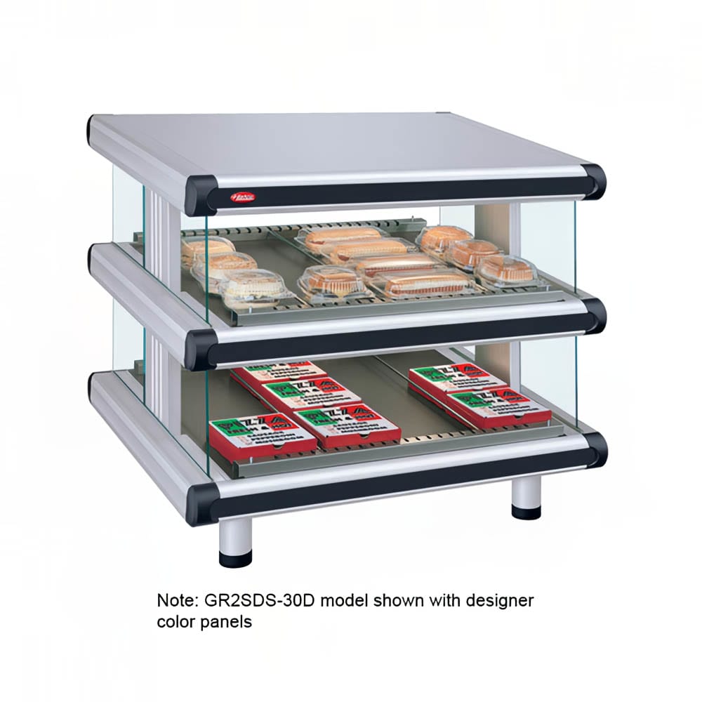 Hatco GR2SDS-30D 36 1/4" Self Service Countertop Heated Display Shelf - (2) Shelves, 240v/1ph