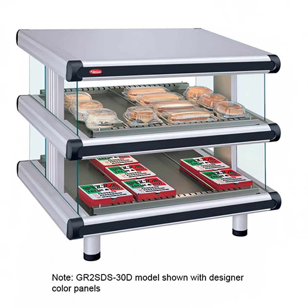 Hatco GR2SDS-60D 66 1/4" Self Service Countertop Heated Display Shelf - (2) Shelves, 120/208v/1ph