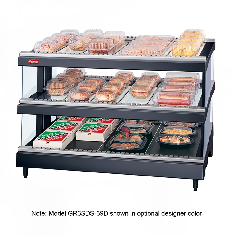 Hatco GR3SDS-39D 39 9/50" Self Service Countertop Heated Display Shelf - (3) Shelves, 120/208v/1ph