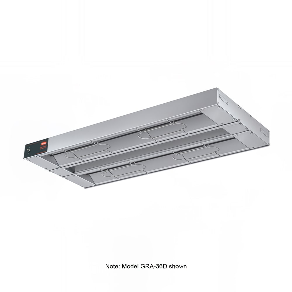 Hatco GRA-48D3 48" Standard Watts Infrared Strip Warmer - Double Rod, (1) Built In Toggle Control, 120v