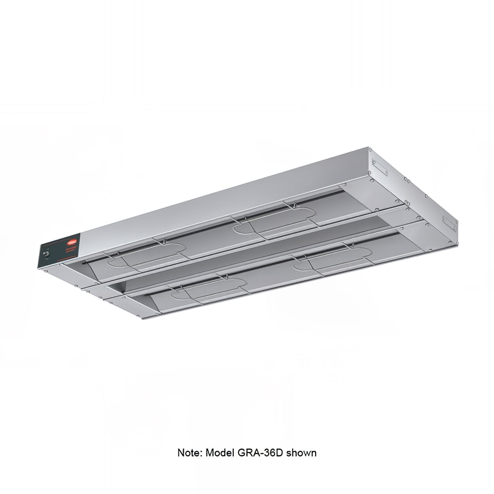 Hatco GRA-72D3 72" Standard Watts Infrared Strip Warmer - Double Rod, (2) Built In Toggle Control, 208v/1ph