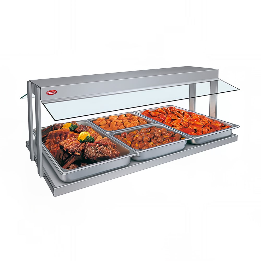 Hatco GRBW-66 67 1/8" Buffet Warmer, Sneeze Guards, Light & Heated Base, 208 V