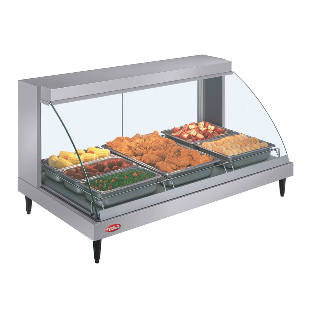 Hatco GRCD-3P 45 1/2" Full Service Countertop Heated Display Case  - (1) Shelf, 120v