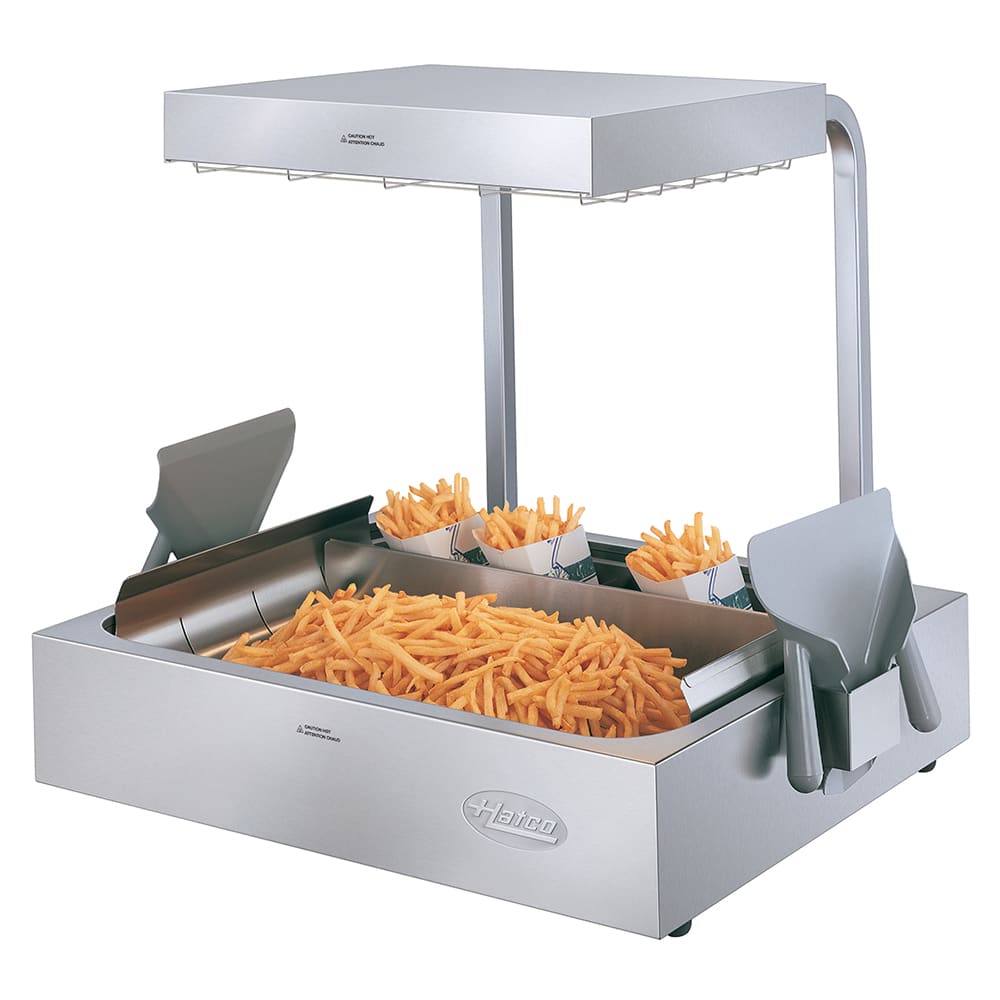 Hatco GRFHS-PT16 21 5/8" GloRay® Countertop Fry Holding Station - Rod Type, Pass Thru, 120v